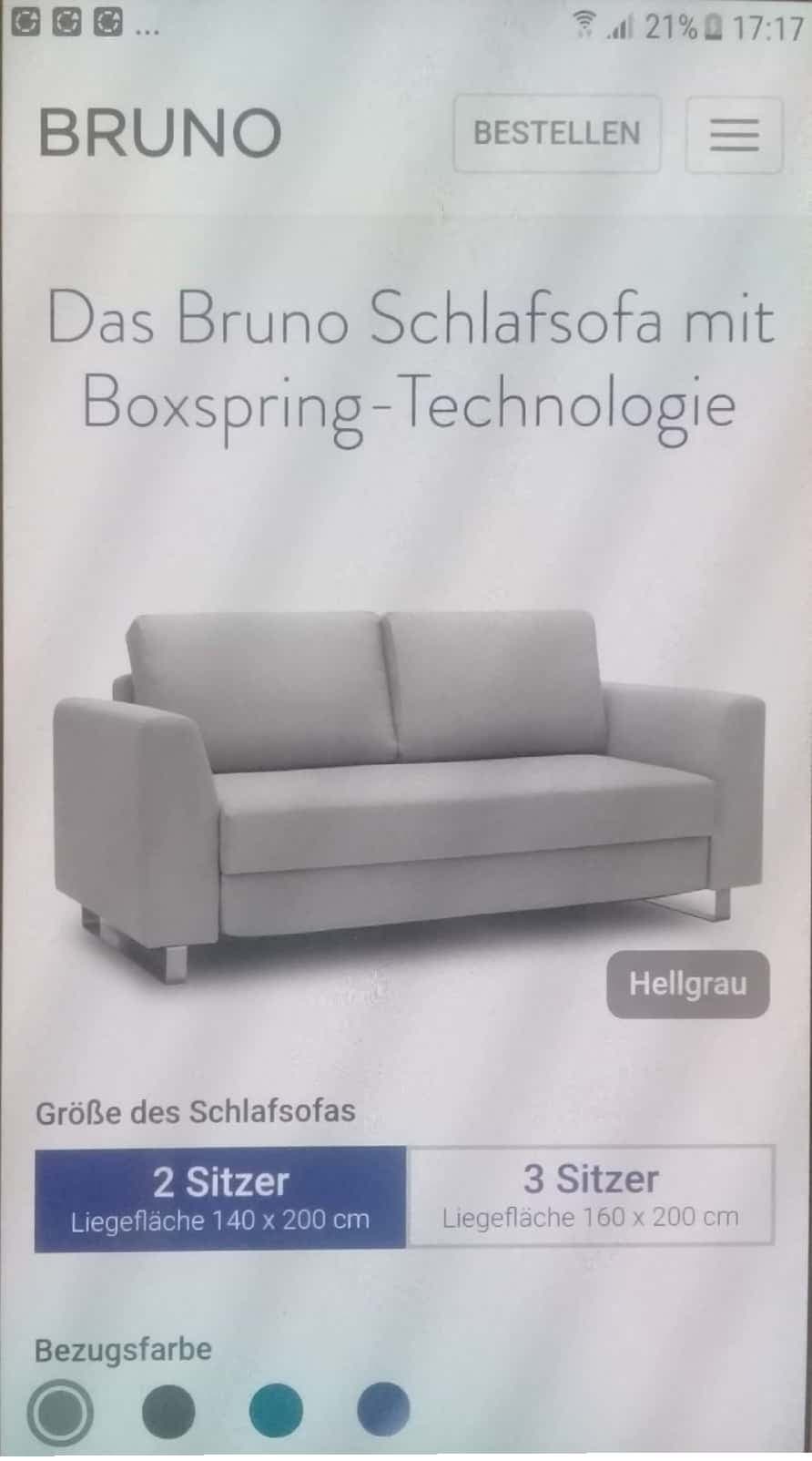 Die Marke Bruno Couch mit Schlaffunktion 5 Stück 3er ( 1,60 m x 2,00 m ) und 12 Stück 2…